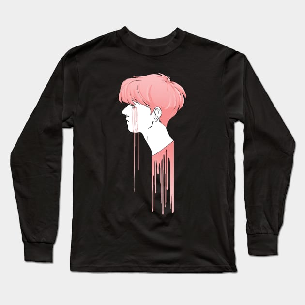 bleeding pink Long Sleeve T-Shirt by nova